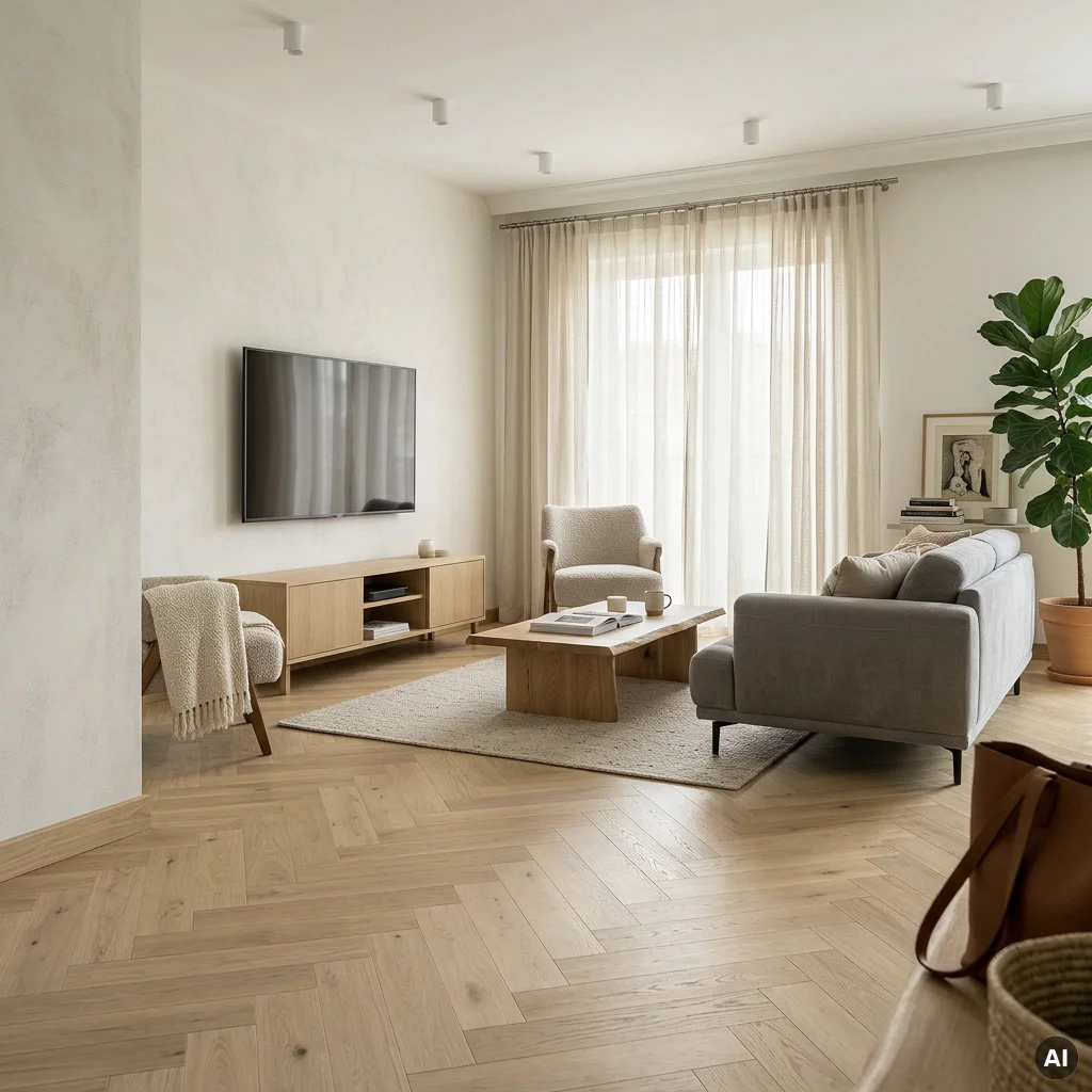 Panele winylowe Jodełka Bosco Oak 22452 Klasa 33 6 mm, 400108717, Panele winylowe, Essenza, Balterio