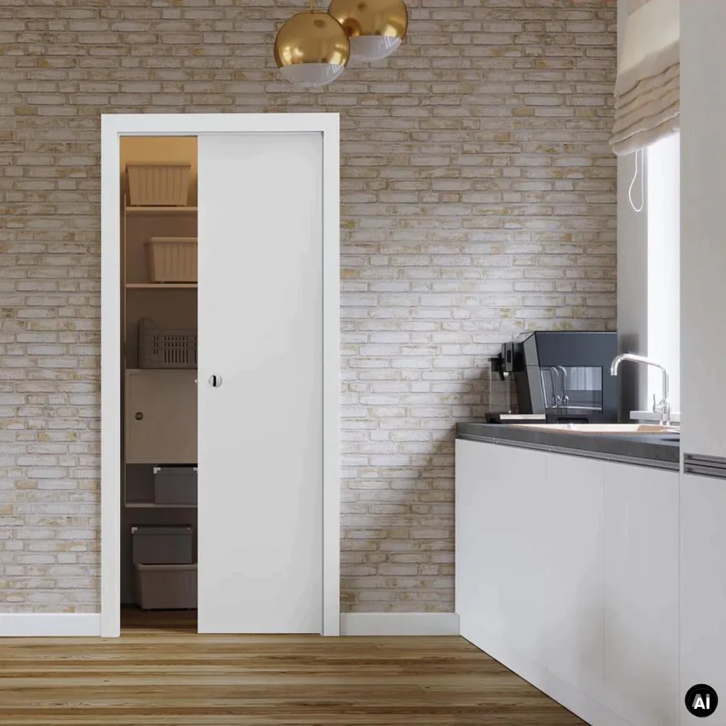 Drzwi przesuwne Porta DECOR P 80 cm bezprzylgowe, SPAP0P0S08DBI0AS0AH000, Drzwi wewnętrzne, PORTA DECOR, PORTA