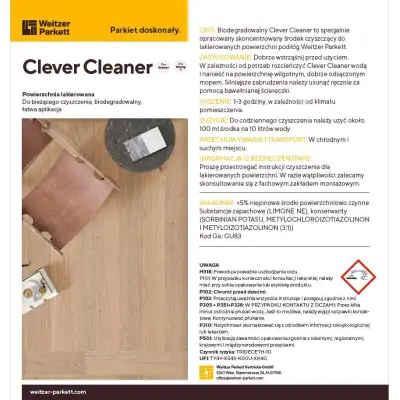 Płyn CLEVER CLEANER do podłóg lakierowanych 1L, 19280