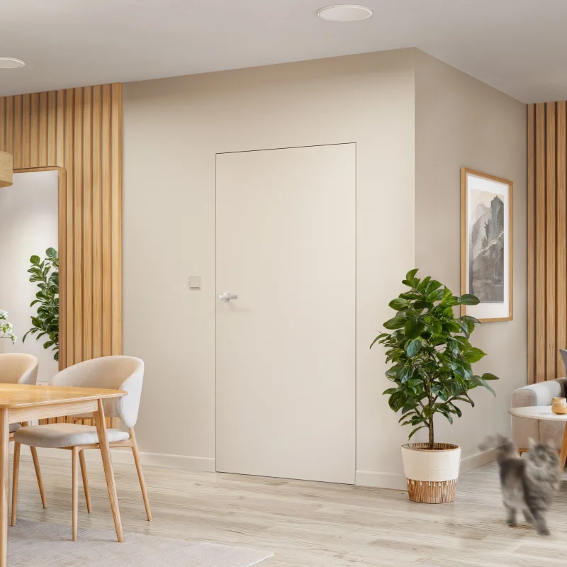 Zestaw Drzwi ukryte + Ościeżnica ukryta odwrotna przylga (