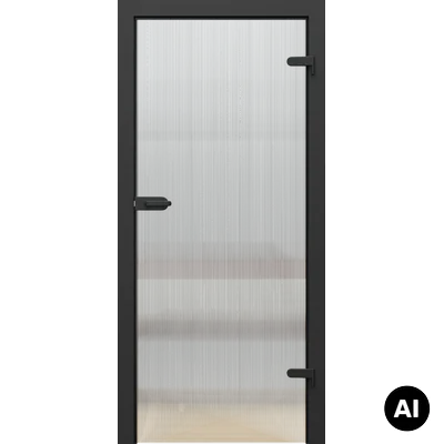 Drzwi Porta GLASS szyba ryflowana