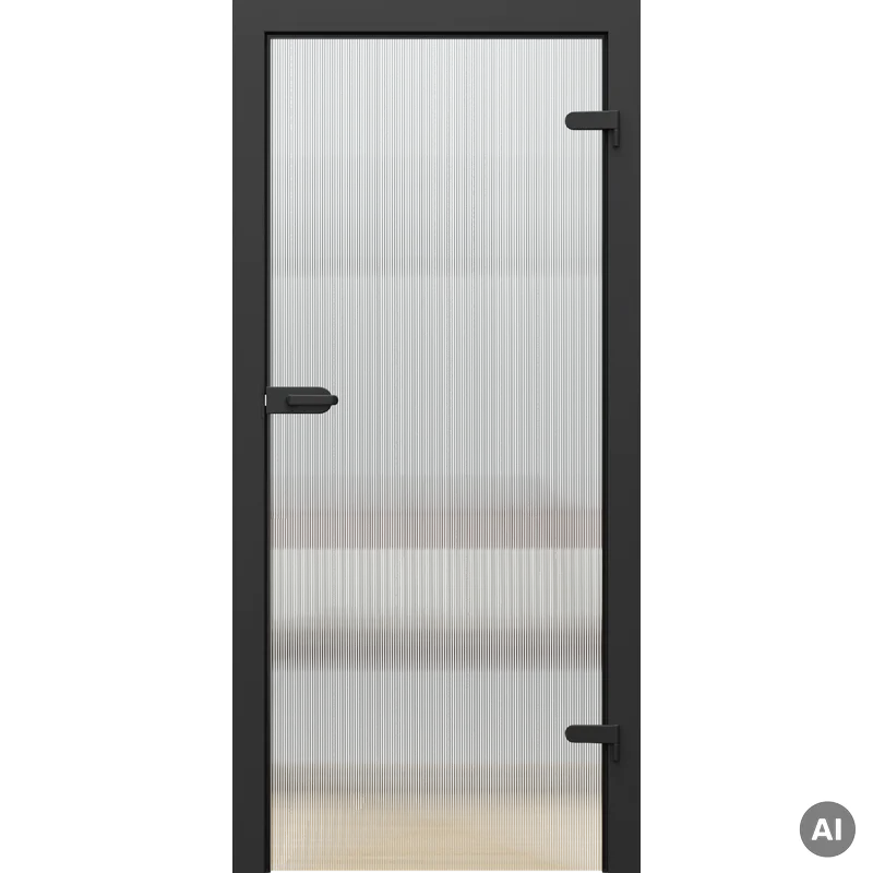 Drzwi Porta GLASS szyba ryflowana