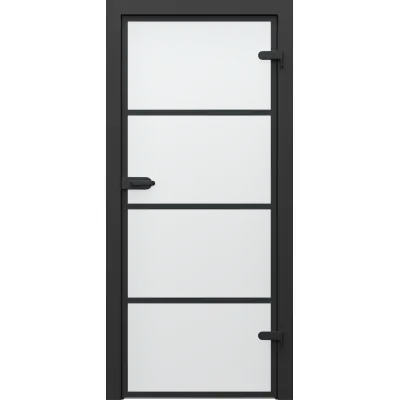 Drzwi Porta GLASS szyba matowa z malowanymi szprosami, wzór 2