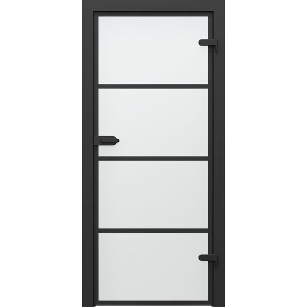 Drzwi Porta GLASS szyba matowa z malowanymi szprosami, wzór