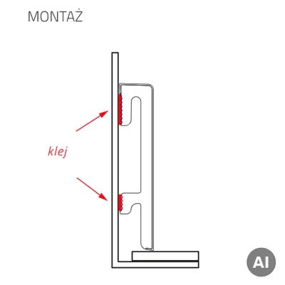 Listwa przypodłogowa Bravo 80 mm Dąb Montana 201, BR8163