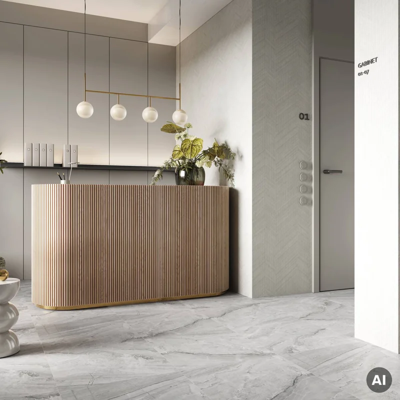 Panele winylowe SPC Ash Grey 60x60 Matowy 6074902 Klasa 33 6