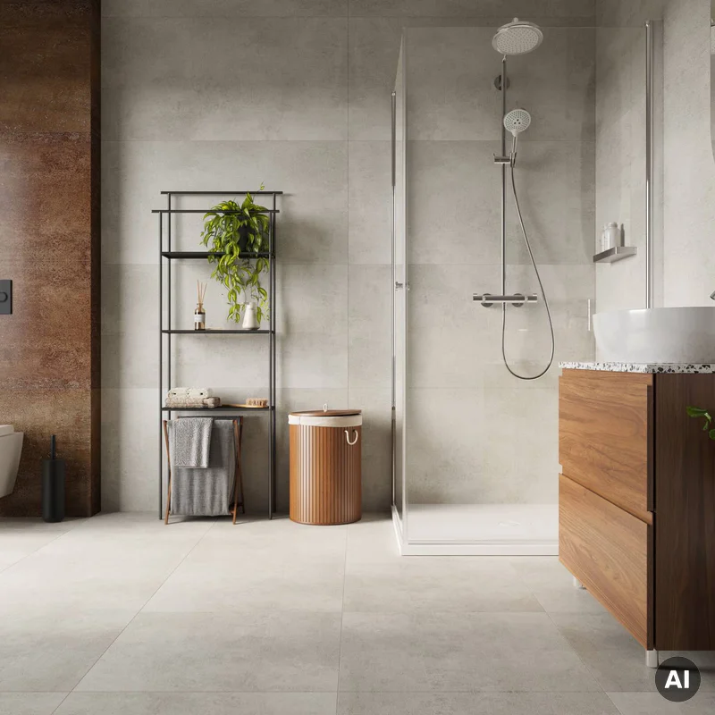 Panele winylowe SPC Concrete Dust 60x60 Matowy 6074898 Klasa