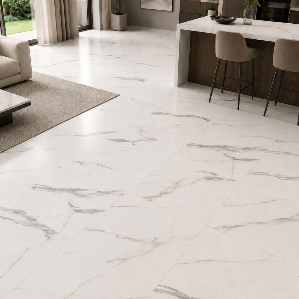 Panele winylowe SPC Calacatta White 60x60 6074903 Klasa 33 6 mm, Panele winylowe, Vilo SPC Floor, Vilo