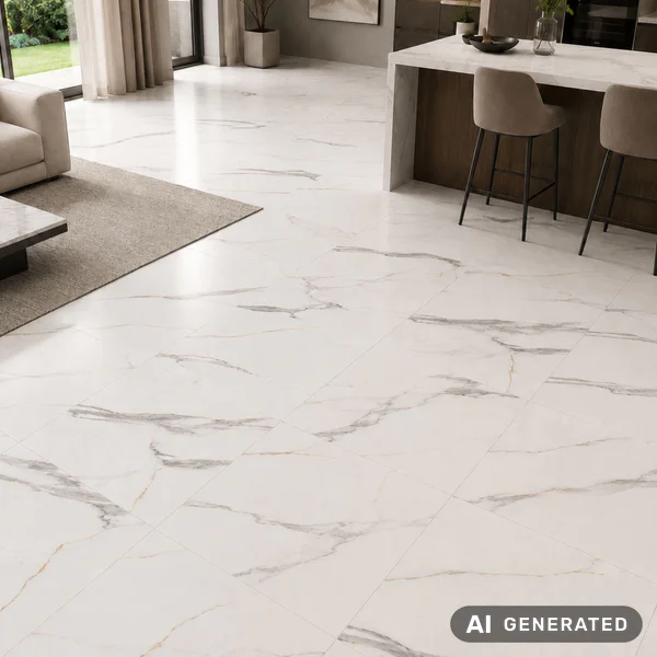 Panele winylowe SPC Calacatta White Jasny 6 mm Klasa 33, 607