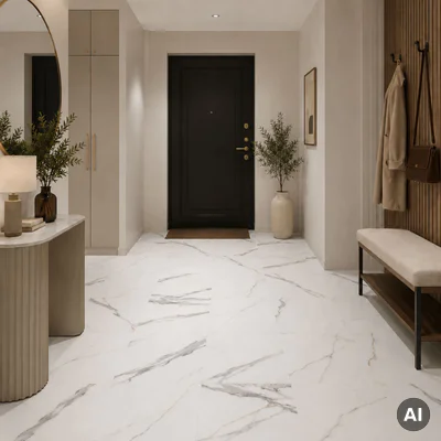 Panele winylowe SPC Calacatta White 6 mm Klasa 33, 6074903