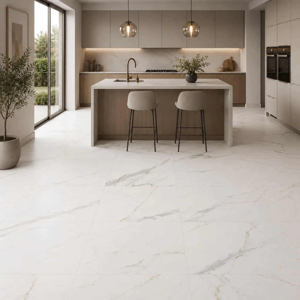 Panele winylowe SPC Calacatta White 60x60 6074903 Klasa 33 6 mm, Panele winylowe, Vilo SPC Floor, Vilo