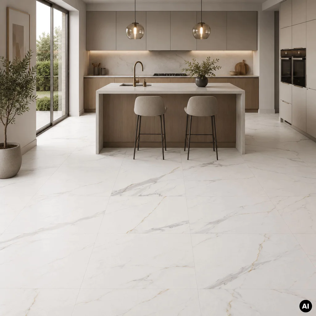 Panele winylowe SPC Calacatta White 60x60 6074903 Klasa 33 6 mm, Panele winylowe, Vilo SPC Floor, Vilo