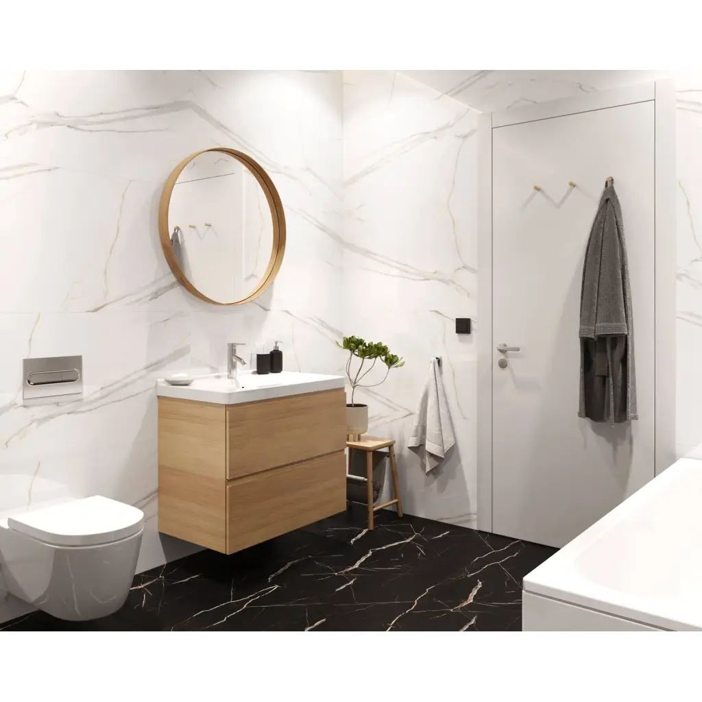 Panele winylowe SPC Calacatta Black 60x60 6074904 Klasa 33 6 mm, Panele winylowe, Vilo SPC Floor, Vilo