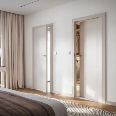 Ościeżnica regulowana SYSTEM ELEGANCE E 160-180 prawa 80 cm bezprzylgowa, OPAP6E0P08WCA0ANV80000