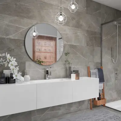 Panele winylowe Marmi Magallan Grey Kamień jasny szary 64865 Klasa 34 3 mm