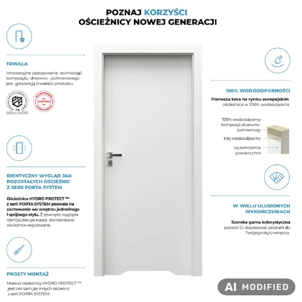 Ościeżnica Wodoodporna Hydro Protect regulowana A 80-120 z