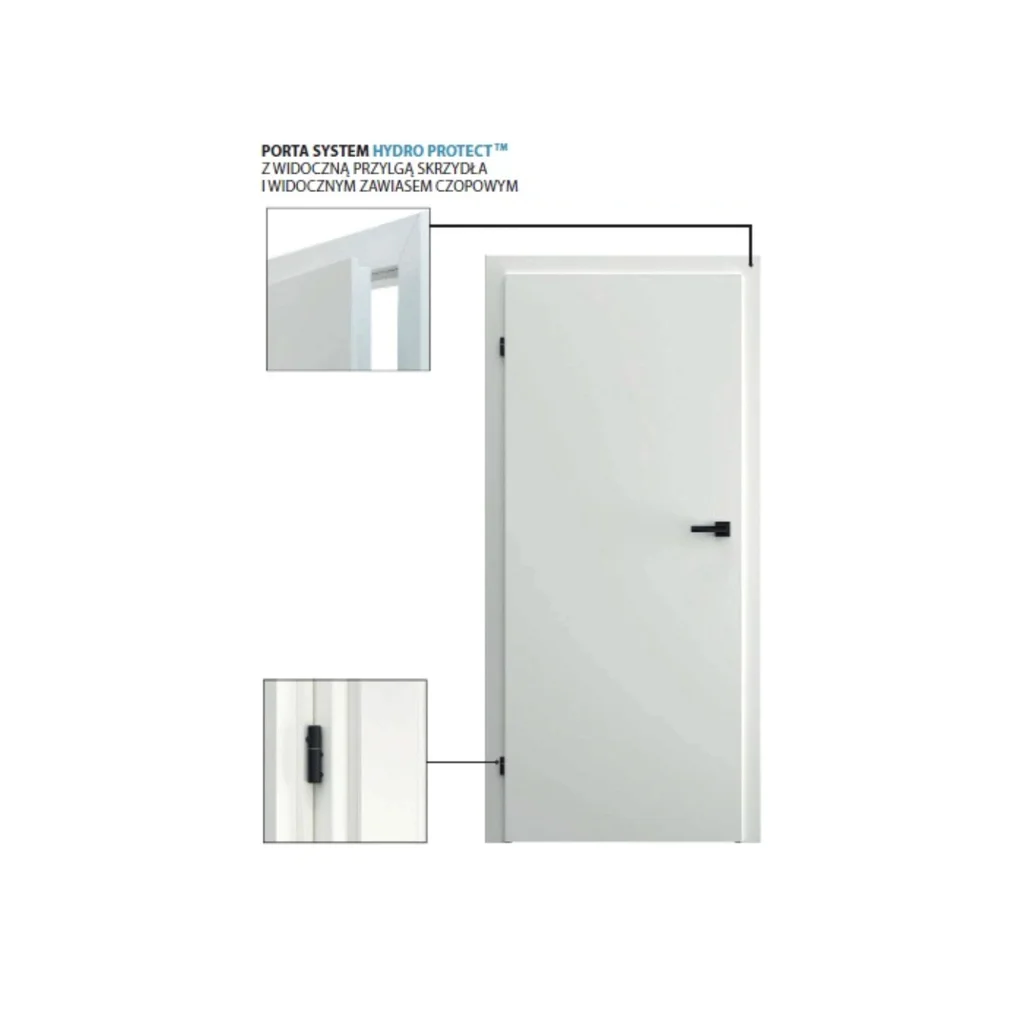 Ościeżnica Wodoodporna Hydro Protect regulowana E 160-200 z kątownikiem 60 mm 80 Lewa Przylgowa, OPWC6E0L08DBI0SZ36C000, Ościeżnica, Ościeżnica HYDRO PROTECT, PORTA