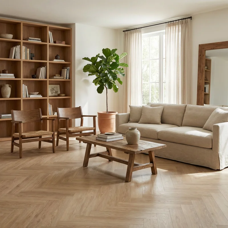 Panele winylowe SPC Jodełka Peanut DOU HB 605-IB Klasa 33 5