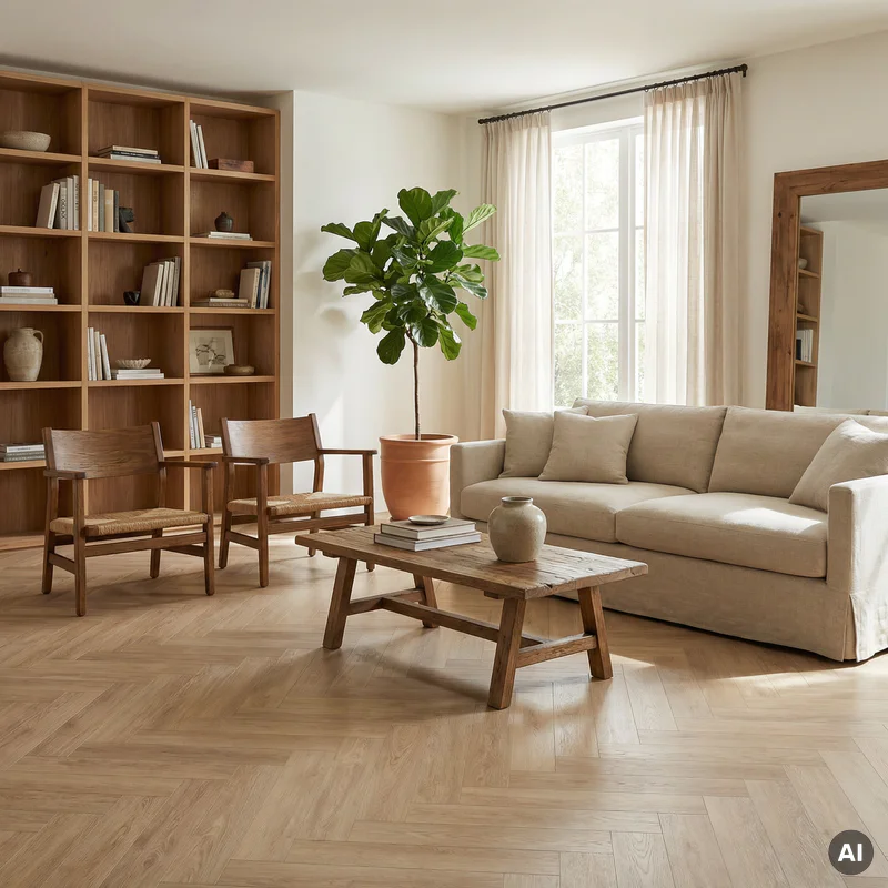 Panele winylowe SPC Jodełka Peanut DOU HB 605-IB Klasa 33 5