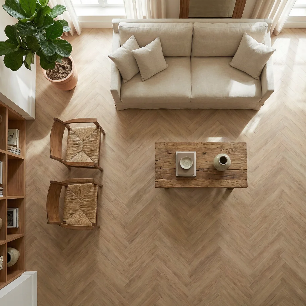 Panele winylowe SPC Jodełka Peanut DOU HB 605-IB Klasa 33 5 mm, Panele winylowe, Douro Herringbone, Douro