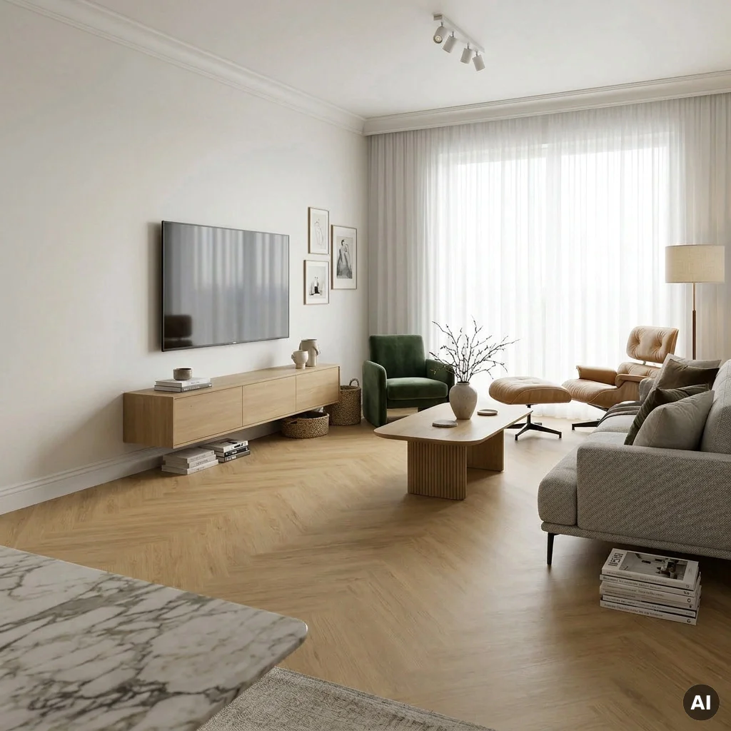 Panele winylowe SPC Jodełka Toffee 5 mm Klasa 33, DOU HB 620-IB, Panele winylowe, Douro Herringbone, Douro