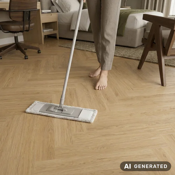 Panele winylowe SPC Jodełka Toffee Naturalny 5 mm Klasa 33,