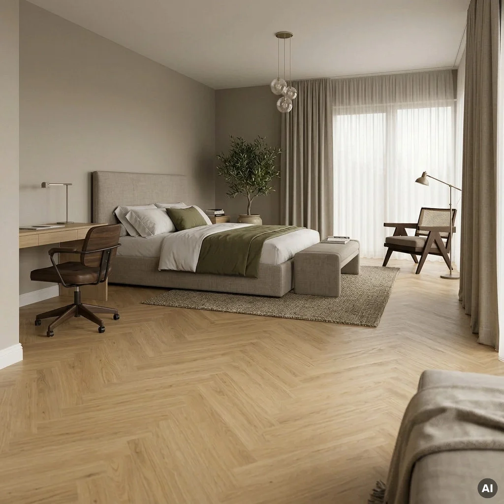 Panele winylowe SPC Jodełka Toffee DOU HB 620-IB Klasa 33 5 mm, Panele winylowe, Douro Herringbone, Douro