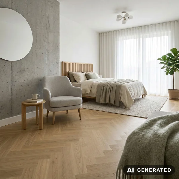 Panele winylowe SPC Jodełka Forest Naturalny 5 mm Klasa 33,