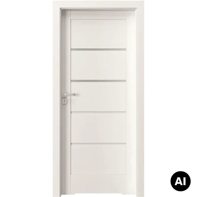 Drzwi Porta VERTE HOME G.2 WC prawe 80 cm bezprzylgowe, SPAHG20P08DBIWBYUKA300