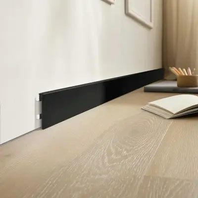 Listwa przypodłogowa FORTINO 80 Czarna, 5905167894767