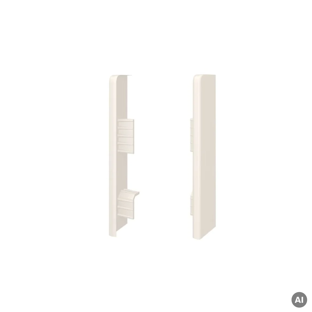Zaślepki do listew Espumo 208 Light off-white komplet Lewa i Prawa, 3032737, Listwy przypodłogowe, Espumo, VOX