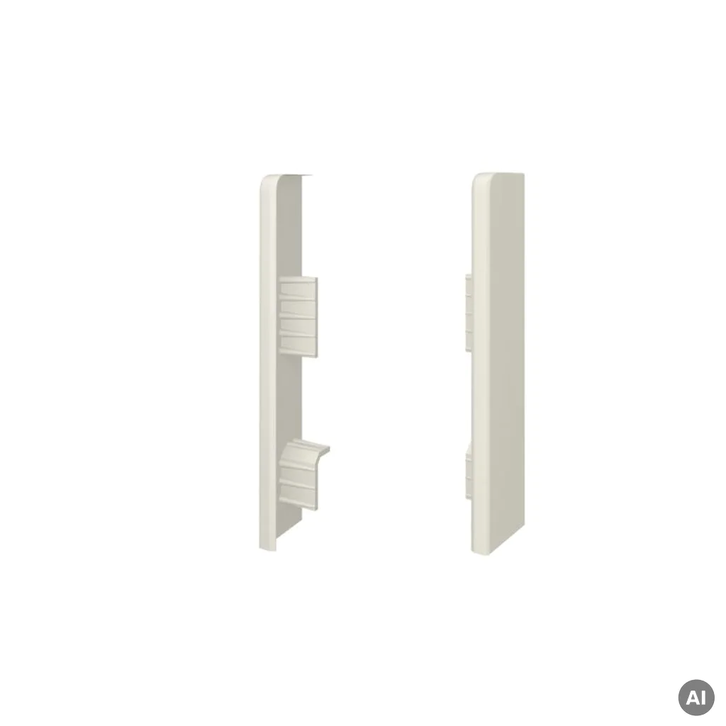 Zaślepki do listew Espumo 209 Off-white komplet Lewa i Prawa, 3032738, Listwy przypodłogowe, Espumo, VOX