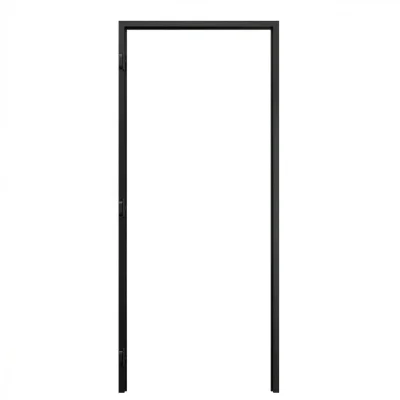 Ościeżnica Czarna do drzwi ukrytych Porta Hide Bezprzylgowa (otwierana na zewnątrz) Lewa 80cm, OPA100LL08LCM0CN300000