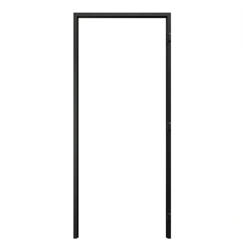 Ościeżnica Czarna do drzwi ukrytych Porta Hide Bezprzylgowa (otwierane na zewnątrz) Prawa 80cm, OPA100LP08LCM0CN300000, Ościeżnica, PORTA HIDE, PORTA