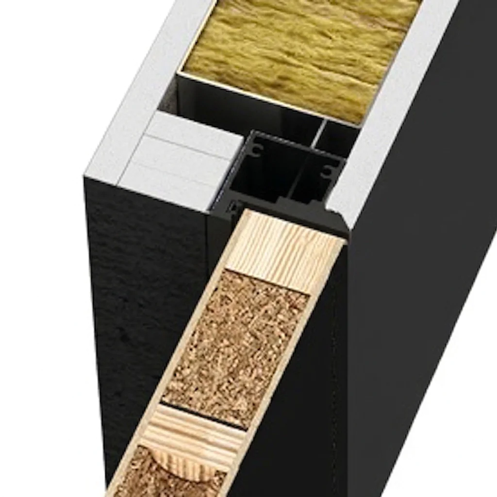 Ościeżnica Czarna do drzwi ukrytych Porta Hide Bezprzylgowa (otwierane na zewnątrz) Prawa 80cm, OPA100LP08LCM0CN300000, Ościeżnica, PORTA HIDE, PORTA