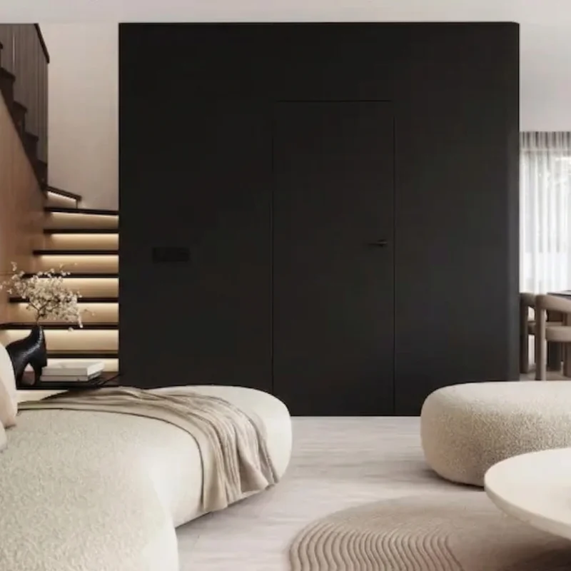 Ościeżnica Czarna do drzwi ukrytych Porta Hide Odwrotna Pr