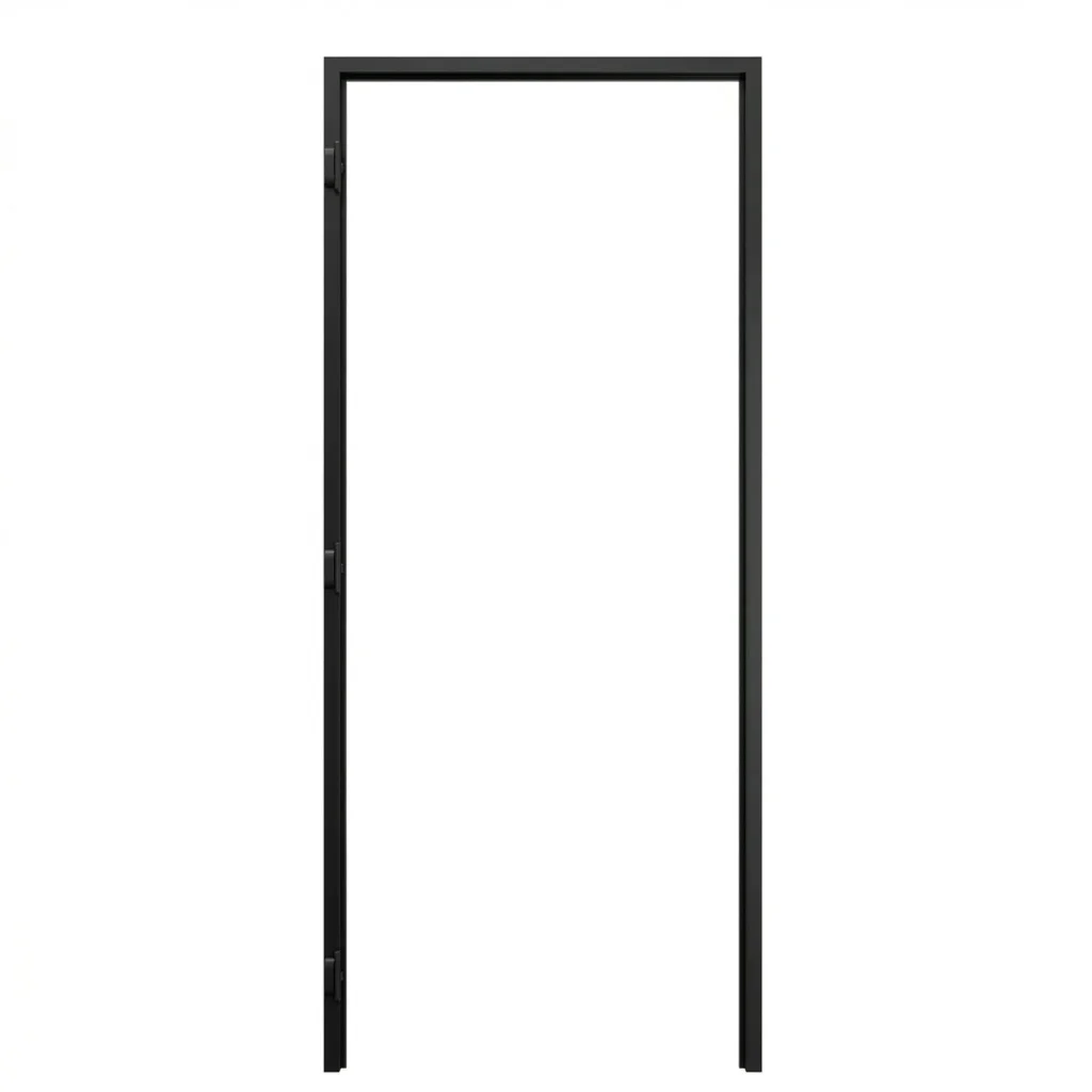 Ościeżnica Czarna do drzwi ukrytych Porta Hide Odwrotna Przylga (otwierane do wewnątrz) Lewa 80cm, OPP100LL08LCM0CN300000, Ościeżnica, PORTA HIDE, PORTA