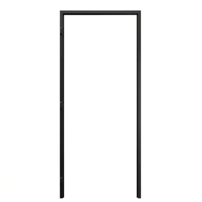 Ościeżnica Czarna do drzwi ukrytych Porta Hide Odwrotna Przylga (otwierane do wewnątrz) Lewa 80cm, OPP100LL08LCM0CN300000
