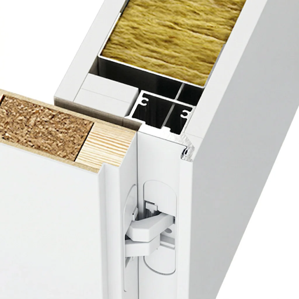 Ościeżnica Biała do drzwi ukrytych Porta Hide Odwrotna przylga (otwierane do wewnątrz) Lewa 80cm, OPP100LL08LBM0BN300000, Ościeżnica, PORTA HIDE, PORTA