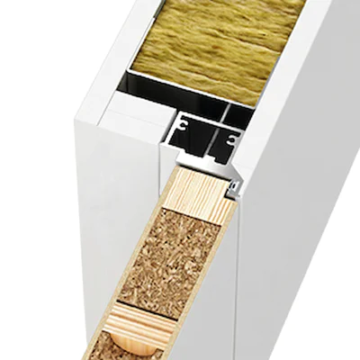 Ościeżnica Biała do drzwi ukrytych Porta Hide Odwrotna przylga (otwierane do wewnątrz) Lewa 80cm, OPP100LL08LBM0BN300000