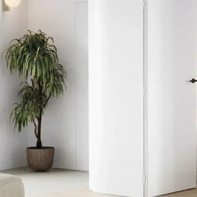 Ościeżnica Biała do drzwi ukrytych Porta Hide Odwrotna przylga (otwierane do wewnątrz) Prawa 80cm, OPP100LP08LBM0BN300000