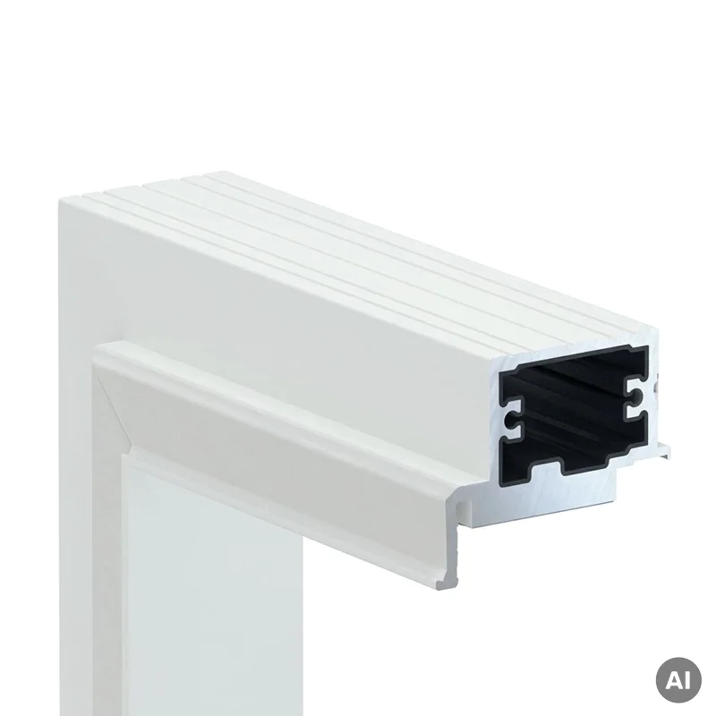Ościeżnica Biała do drzwi ukrytych Porta Hide Odwrotna pr