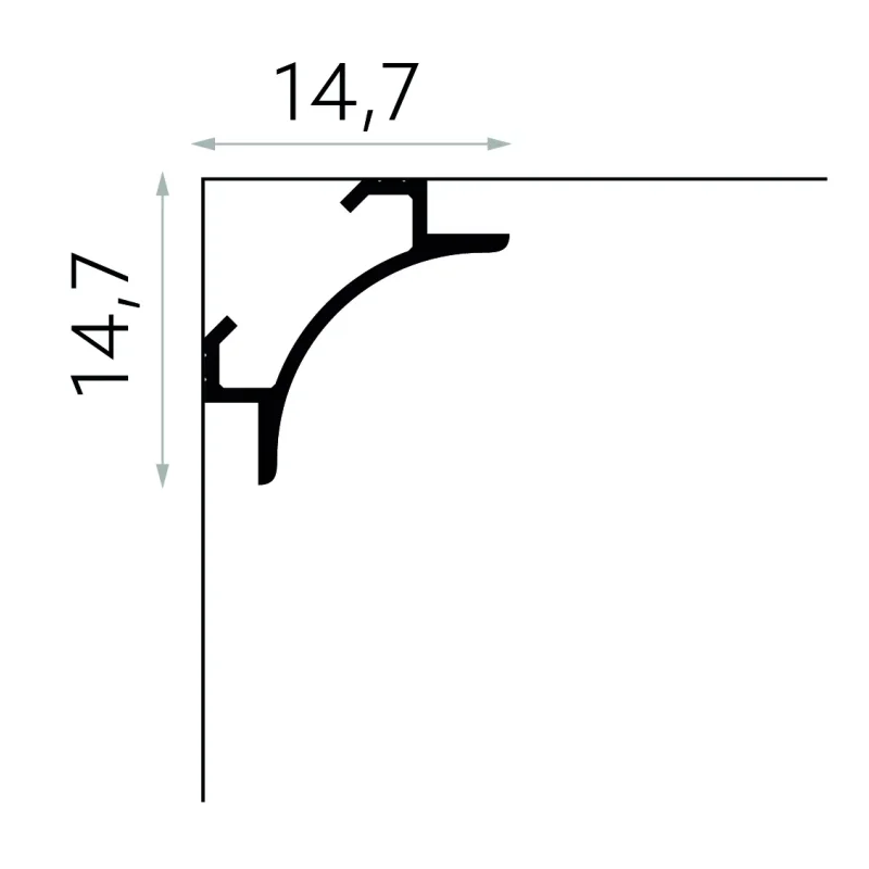 Listwa ścienna oświetleniowa PolyForce QL001, MDEQL001 - 2