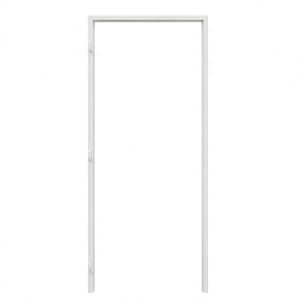 Ościeżnica Biała do drzwi ukrytych Porta Hide Bezprzylgowa (otwierane na zewnątrz) Lewa 80cm, OPA100LL08LBM0BN300000, Ościeżnica, PORTA HIDE, PORTA