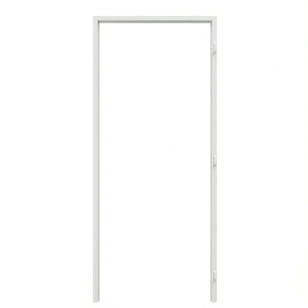 Ościeżnica Biała do drzwi ukrytych Porta Hide Bezprzylgowa (otwierane na zewnątrz) Prawa 80cm, OPA100LP08LBM0BN300000, Ościeżnica, PORTA HIDE, PORTA