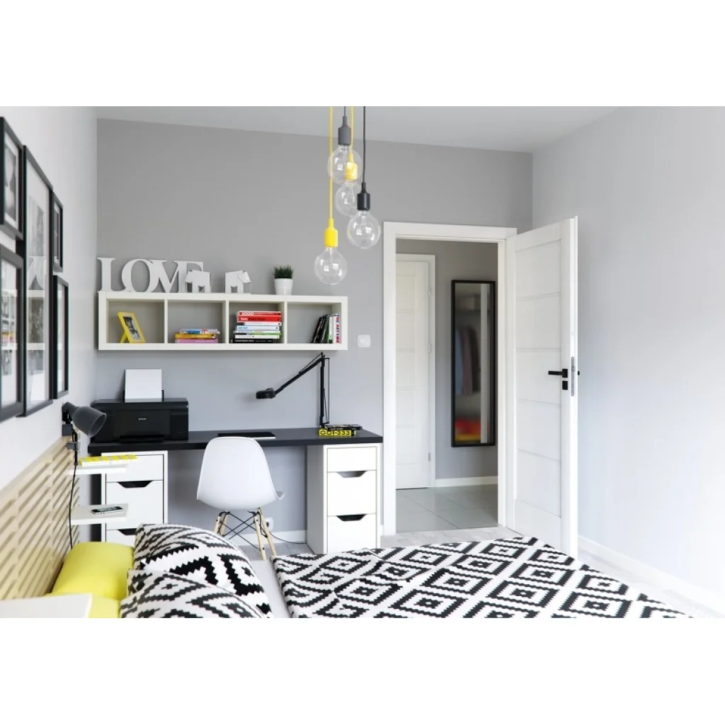 Drzwi Porta VERTE HOME G.0 prawe 80cm przylgowe, SPWHG00P08DBI0SC3KA000, Drzwi wewnętrzne, PORTA VERTE HOME gr. G, PORTA