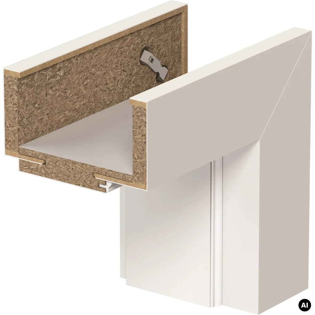 Zestaw Drzwi + Ościeżnica regulowana B 95-115 Porta VERTE HOME G.4 lewe 80cm bezprzylgowe, SPAHG40L08DBI0B7UKA300, OPAP0B0L08DBI0BNU80000, Zestaw, PORTA VERTE HOME gr. G, PORTA