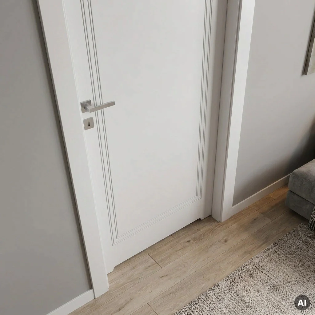 Drzwi Porta Vector Premium U WC Prawe 80cm bezprzylgowe, SPAPMU0P08UBIWAYU0H000, Drzwi wewnętrzne, PORTA VECTOR PREMIUM, PORTA