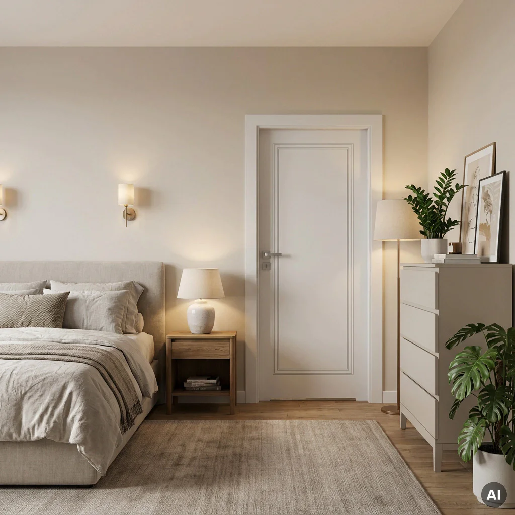 Drzwi Porta Vector Premium U WC Prawe 80cm bezprzylgowe, SPAPMU0P08UBIWAYU0H000, Drzwi wewnętrzne, PORTA VECTOR PREMIUM, PORTA