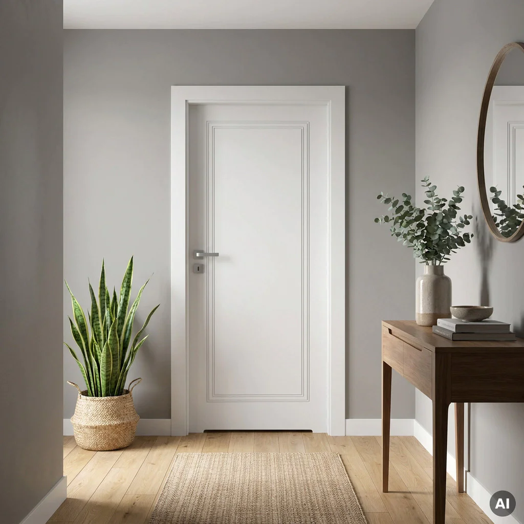 Drzwi Porta Vector Premium U WC Prawe 80cm bezprzylgowe, SPAPMU0P08UBIWAYU0H000, Drzwi wewnętrzne, PORTA VECTOR PREMIUM, PORTA